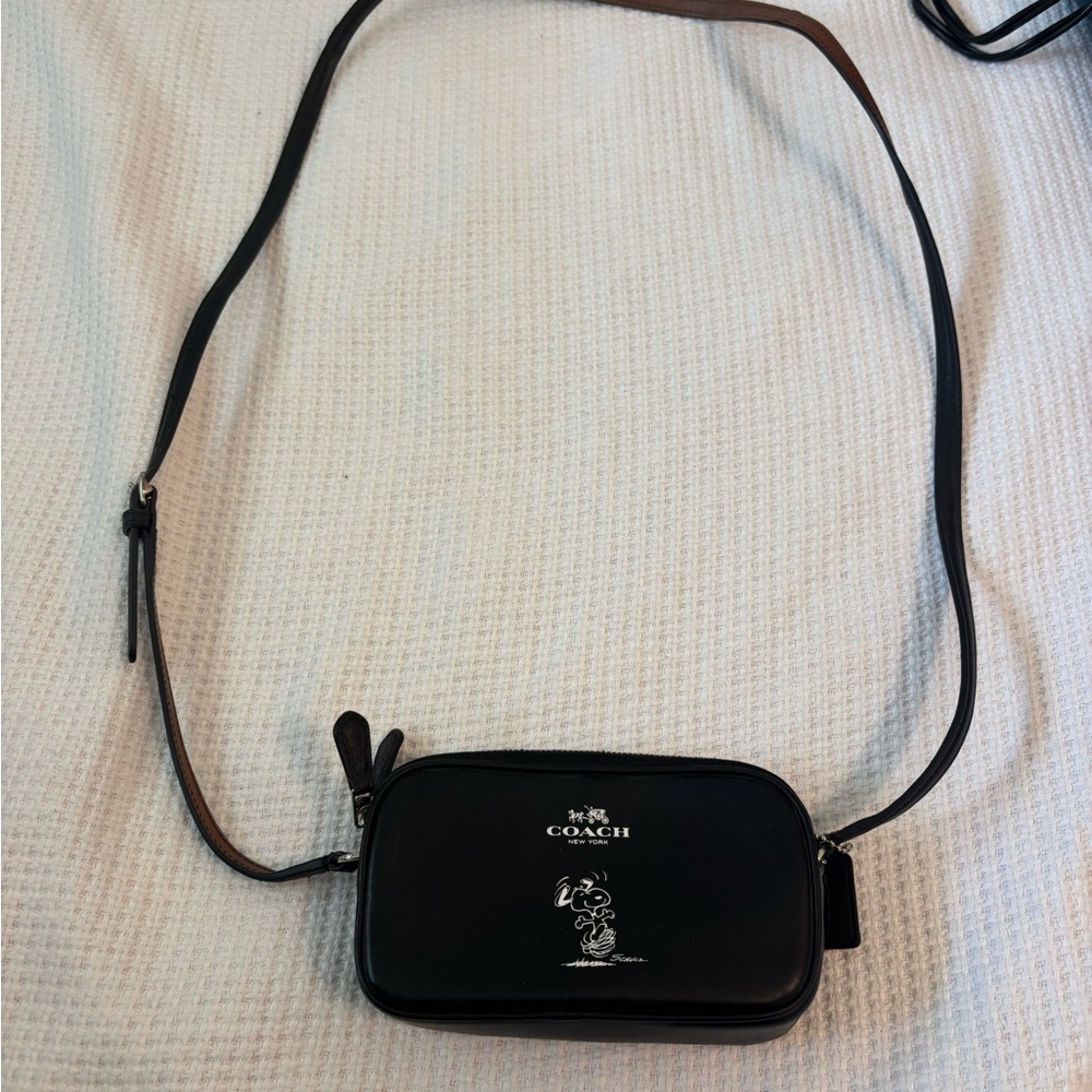 Coach Black Belt Bag Sleek Design